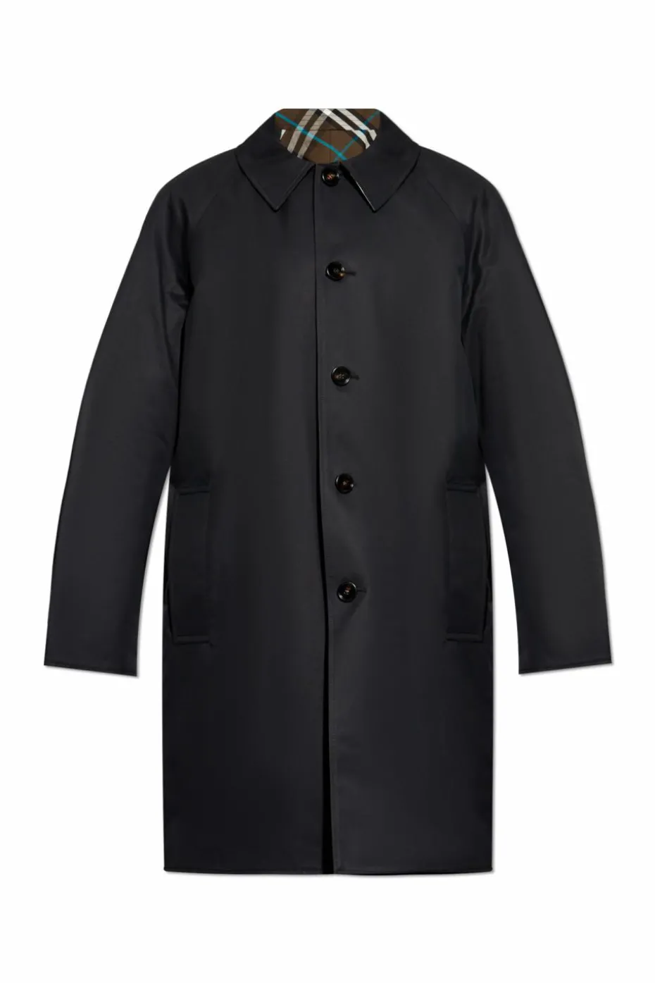 Burberry CZARNY Dwustronny płaszcz