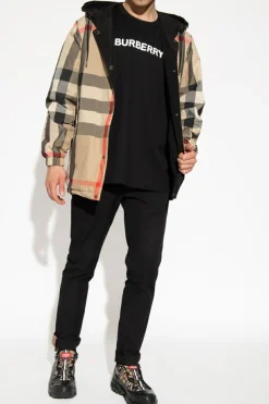 Burberry CZARNY Dwustronna kurtka ‘Elmhurst’