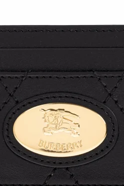 Burberry CZARNY Etui na karty z aplikacją