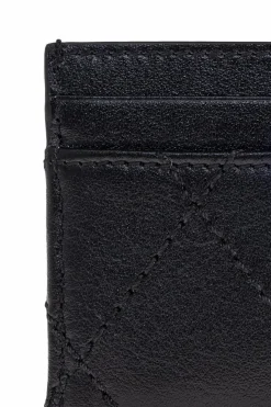 Burberry CZARNY Etui na karty z aplikacją