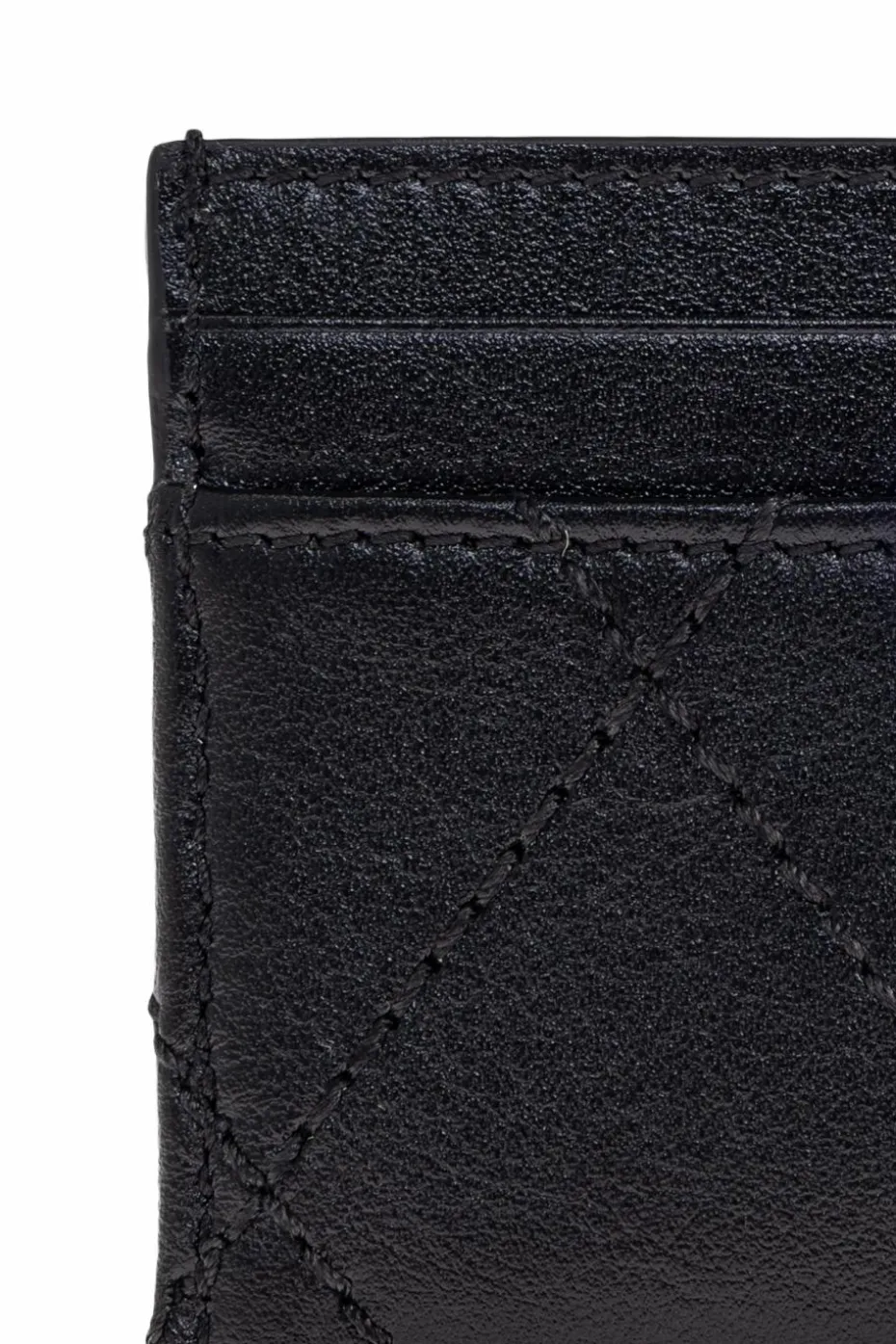 Burberry CZARNY Etui na karty z aplikacją