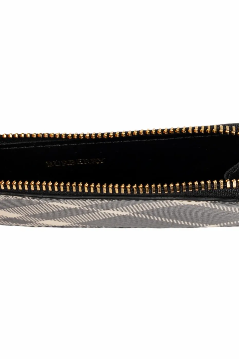 Burberry CZARNY Etui na karty w kratę