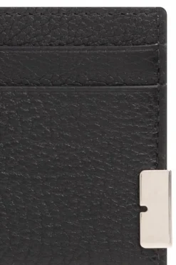 Burberry CZARNY Etui na karty z logo