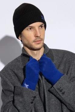 Burberry CZARNY Kaszmirowa czapka