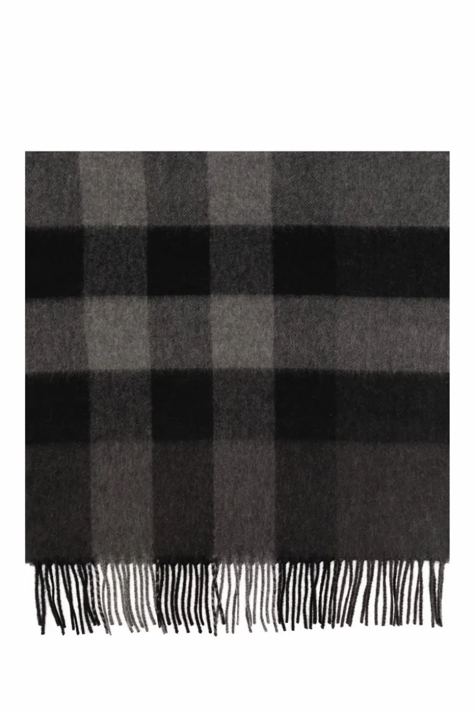 Burberry CZARNY Kaszmirowy szal