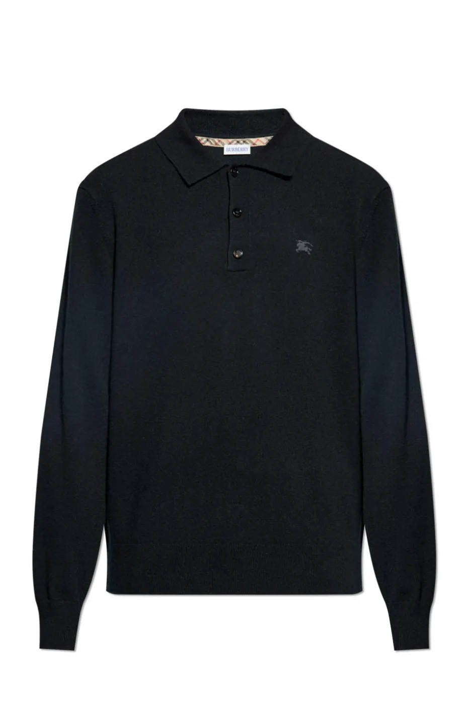 Burberry CZARNY Kaszmirowe polo