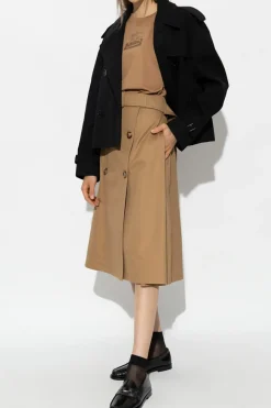 Burberry CZARNY Krótki trencz ‘Haltye’