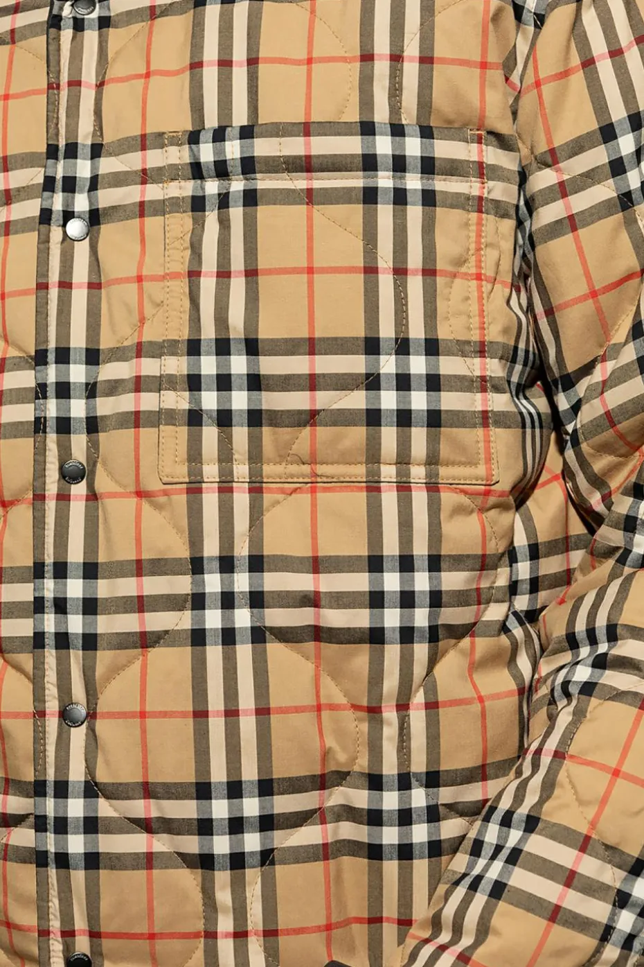 Burberry CZARNY Pikowana kurtka ‘Francis’