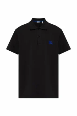 Burberry CZARNY Polo z logo