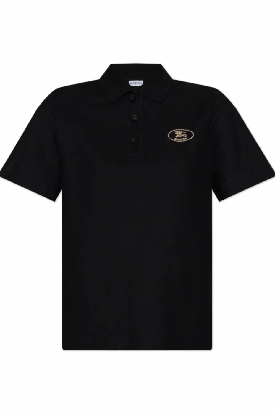 Burberry CZARNY Polo z logo