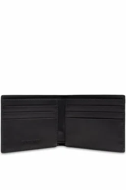 Burberry CZARNY Portfel z wypukłym logo