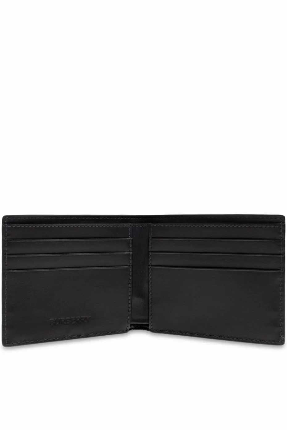 Burberry CZARNY Portfel z wypukłym logo