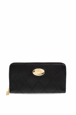 Burberry CZARNY Portfel z logo