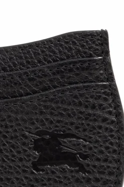 Burberry CZARNY Skórzane etui na karty