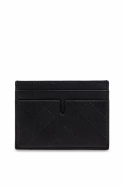 Burberry CZARNY Skórzane etui na karty