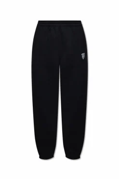 Burberry CZARNY Spodnie dresowe z nadrukowanym logo
