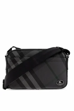 Burberry CZARNY Torba na ramię `Grid Slim`