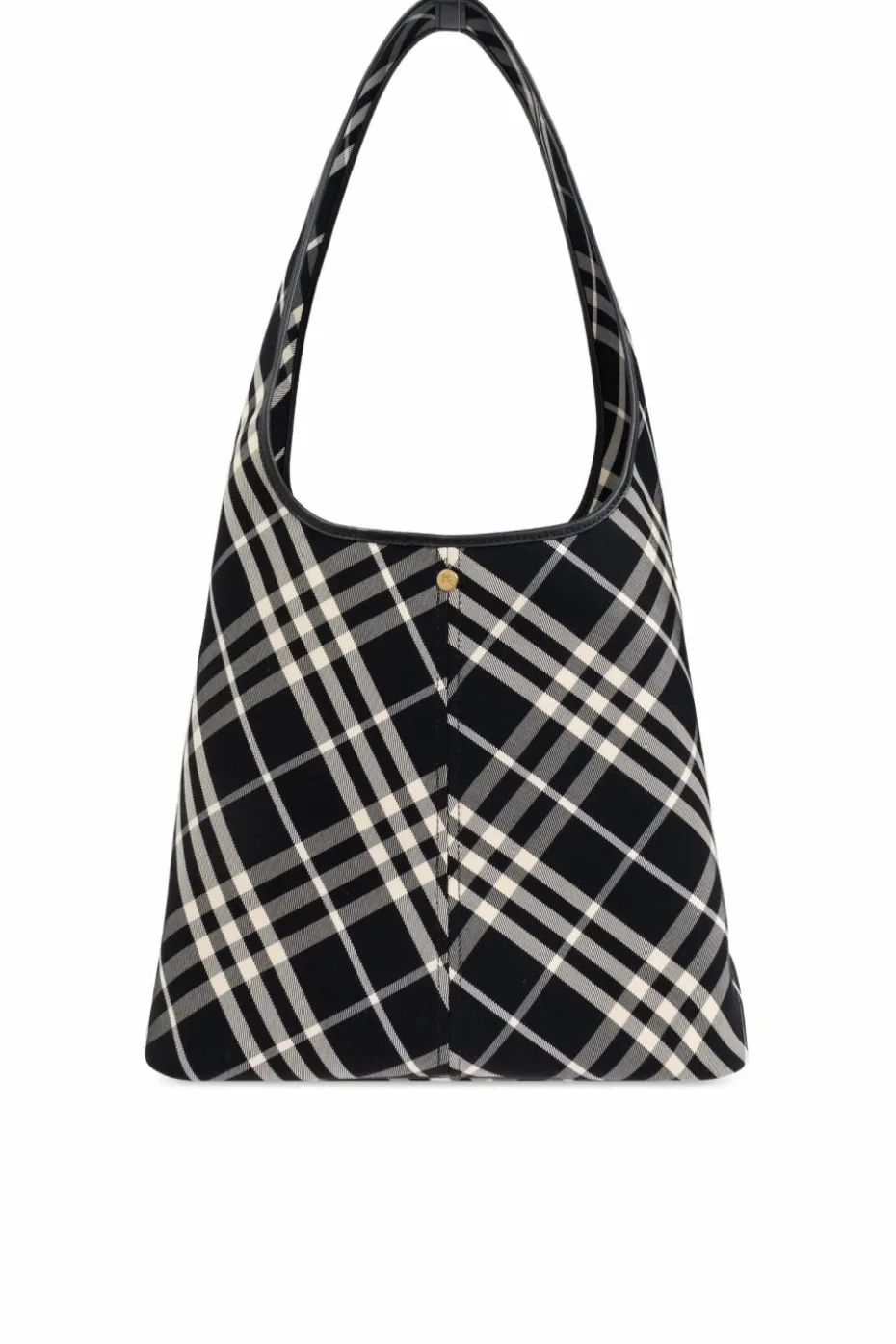 Burberry CZARNY Torba na ramię z wzorem w kratę