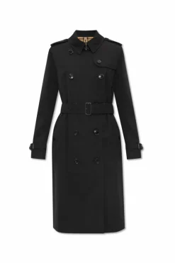 Burberry CZARNY Trencz ‘Kensington Long’