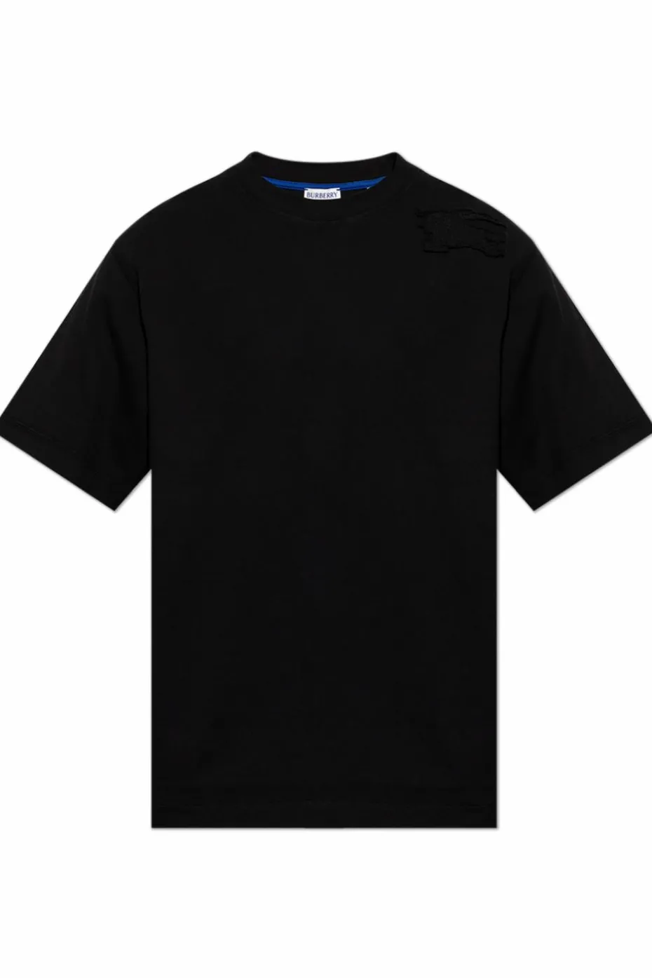 Burberry CZARNY T-shirt z logo