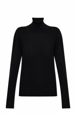 Burberry CZARNY Wełniany golf