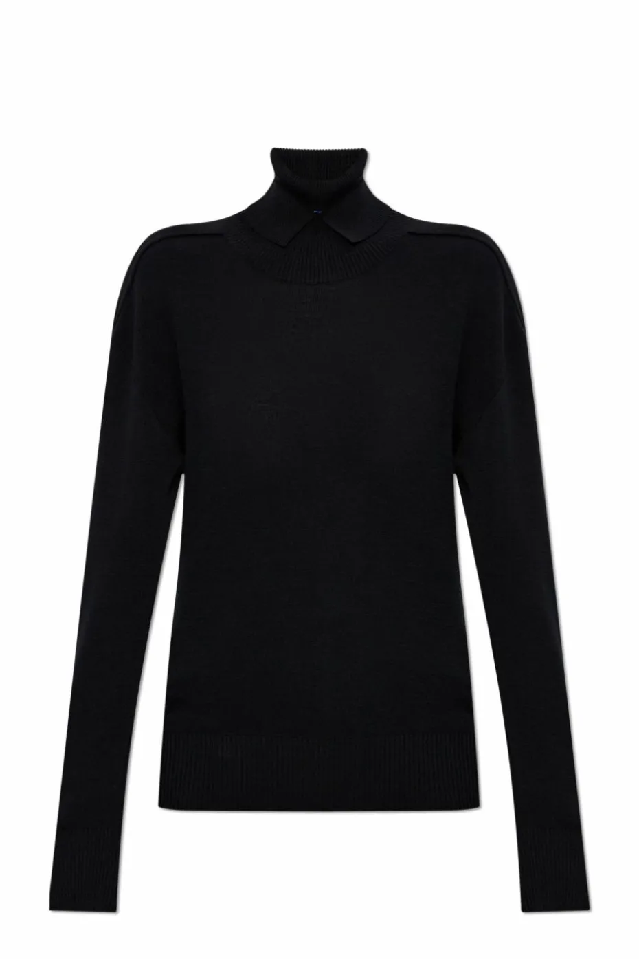 Burberry CZARNY Wełniany golf