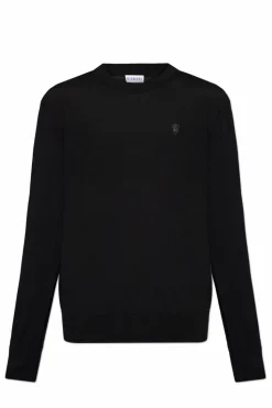 Burberry CZARNY Wełniany sweter