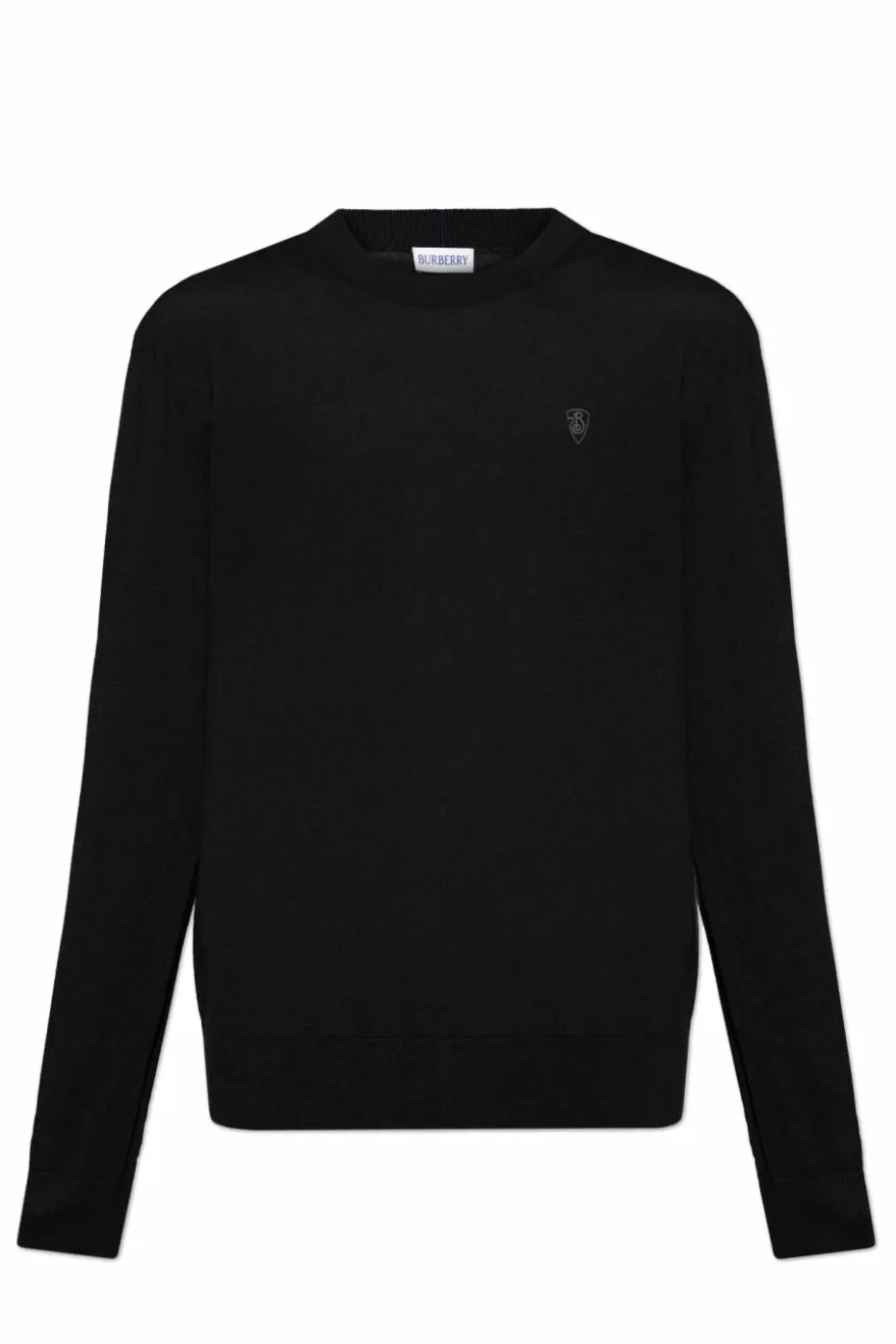 Burberry CZARNY Wełniany sweter
