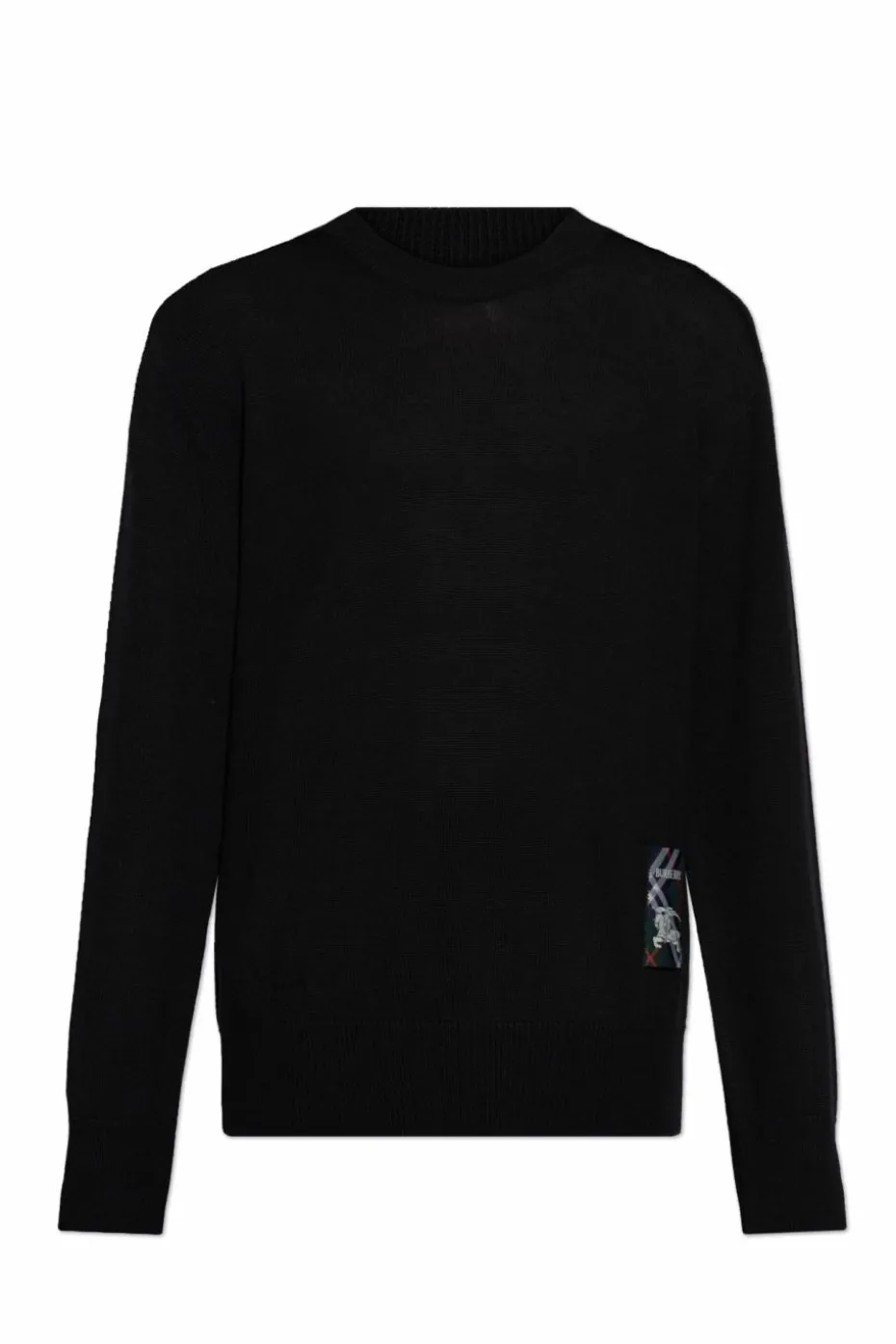 Burberry CZARNY Wełniany sweter