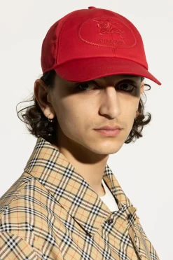 Burberry CZERWONY Czapka z daszkiem z logo