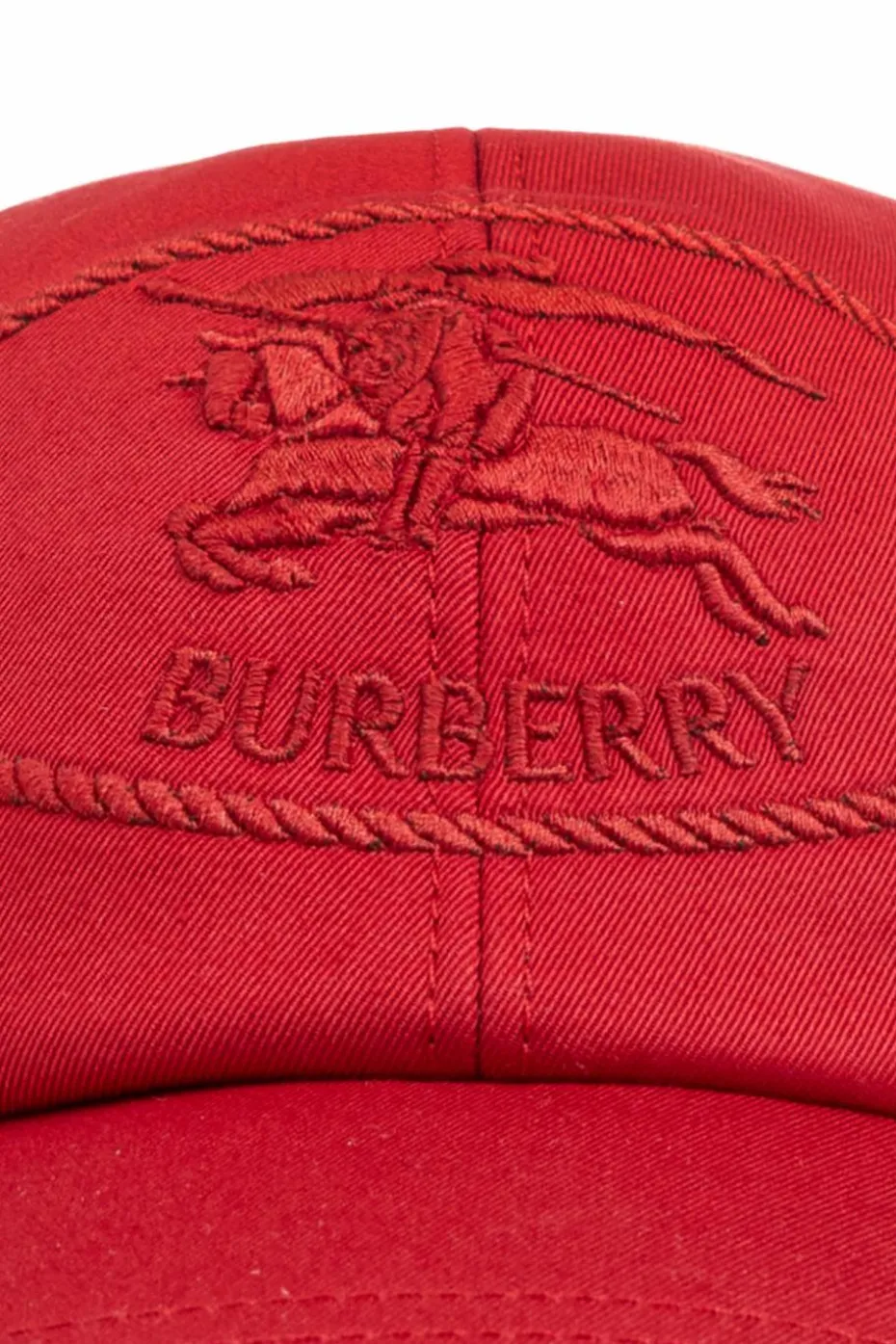 Burberry CZERWONY Czapka z daszkiem z logo
