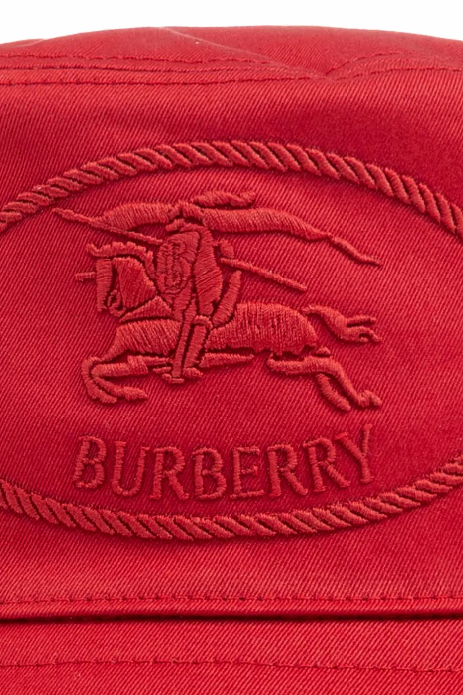 Burberry CZERWONY Kapelusz z logo