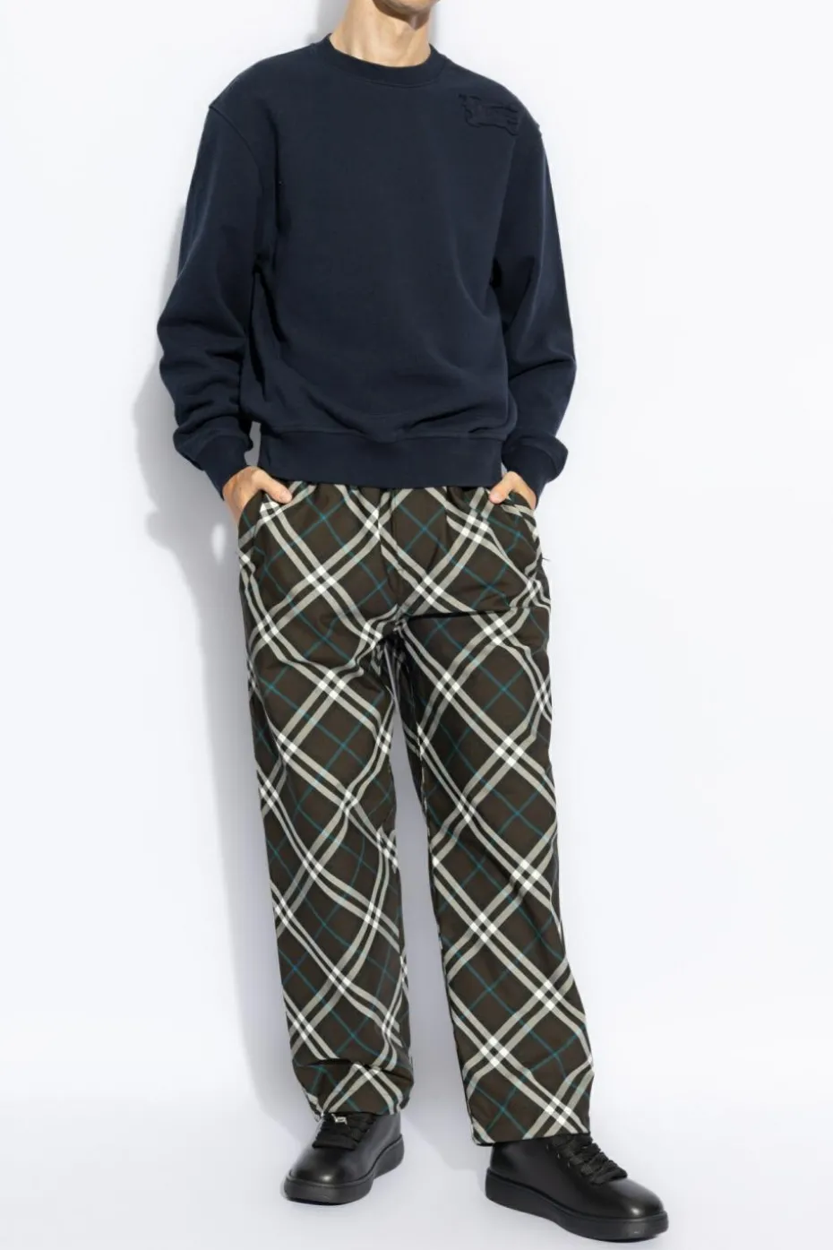 Burberry GRANATOWY Bluza z logo