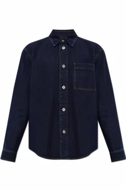 Burberry GRANATOWY Jeansowa koszula