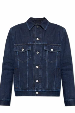 Burberry GRANATOWY Jeansowa kurtka