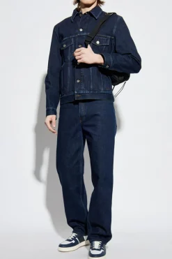 Burberry GRANATOWY Jeansowa kurtka