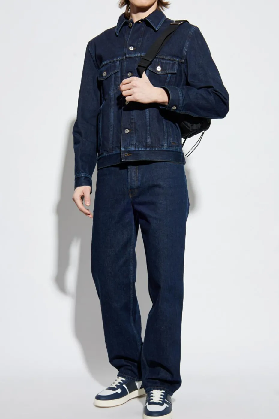 Burberry GRANATOWY Jeansowa kurtka