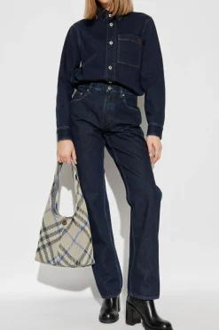 Burberry GRANATOWY Jeansy z prostymi nogawkami