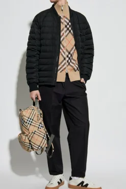 Burberry GRANATOWY Kurtka puchowa z aplikacją w kształcie logo