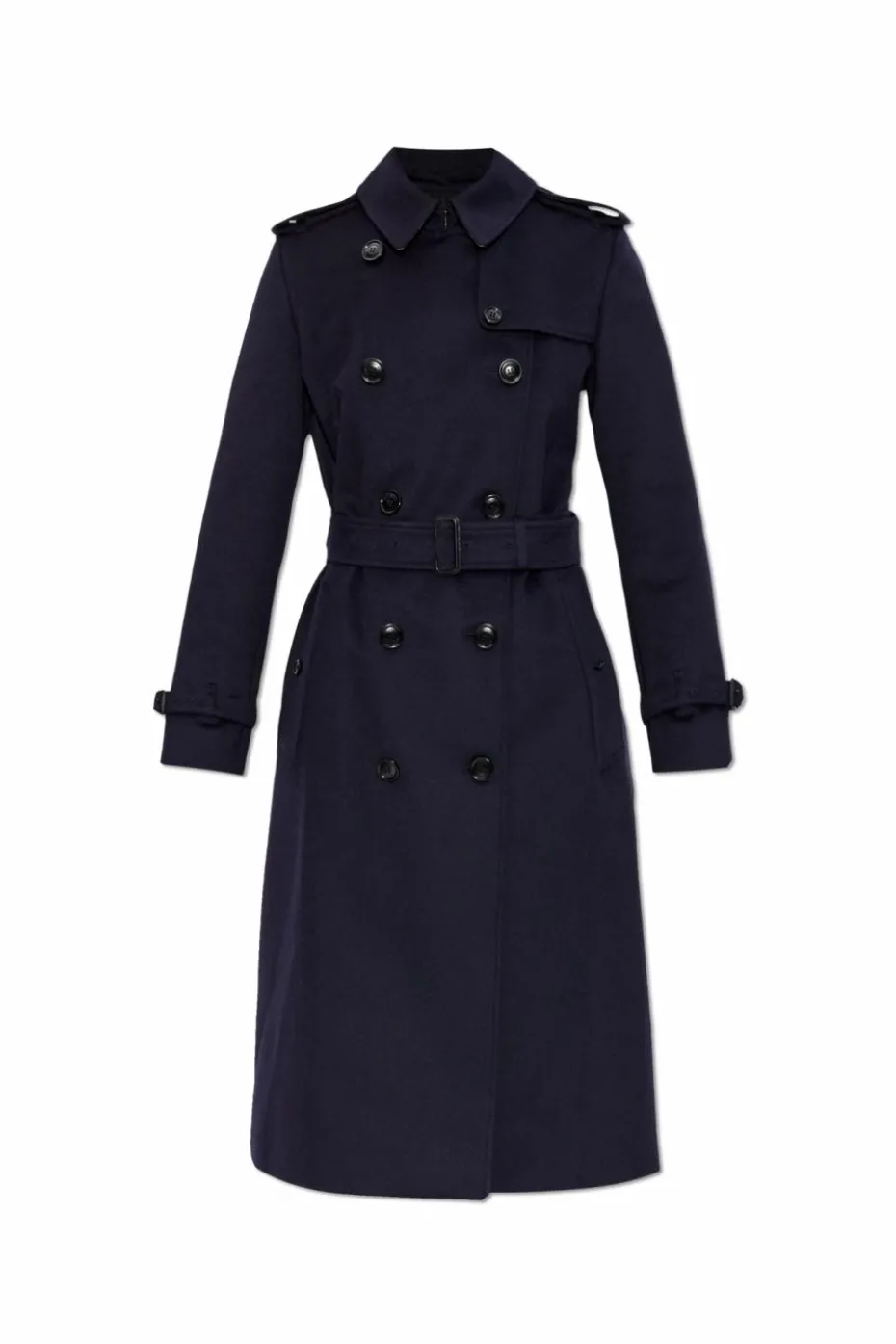 Burberry GRANATOWY Trencz `Kensington`