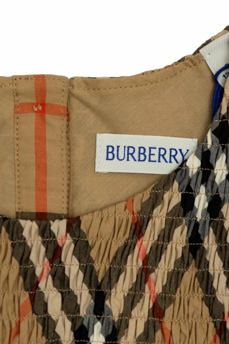 Burberry Kids beżowy Bluza z wzorem w kratę