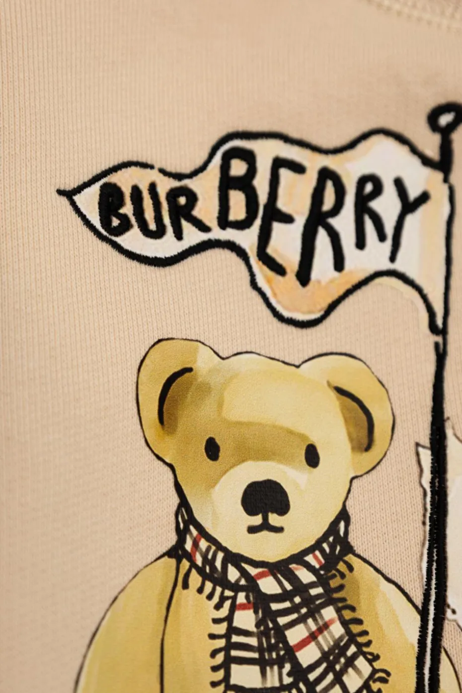 Burberry Kids beżowy Bluza z nadrukiem