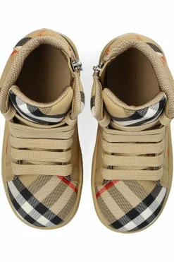 Burberry Kids beżowy Buty ze wzorem w kratę