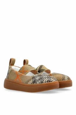 Burberry Kids beżowy Buty ze wzorem w kratę
