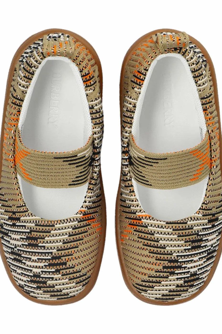 Burberry Kids beżowy Buty ze wzorem w kratę