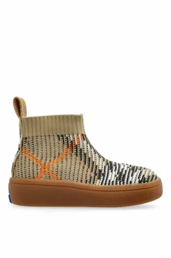Burberry Kids beżowy Buty ze wzorem w kratę