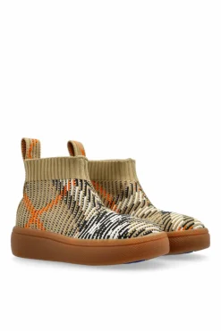 Burberry Kids beżowy Buty ze wzorem w kratę