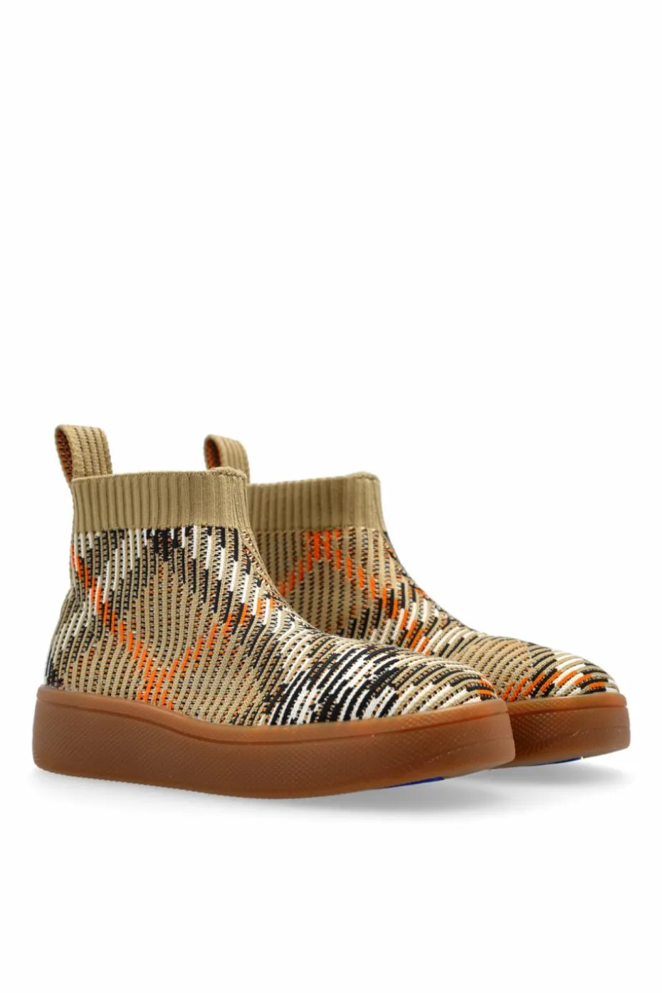 Burberry Kids beżowy Buty ze wzorem w kratę