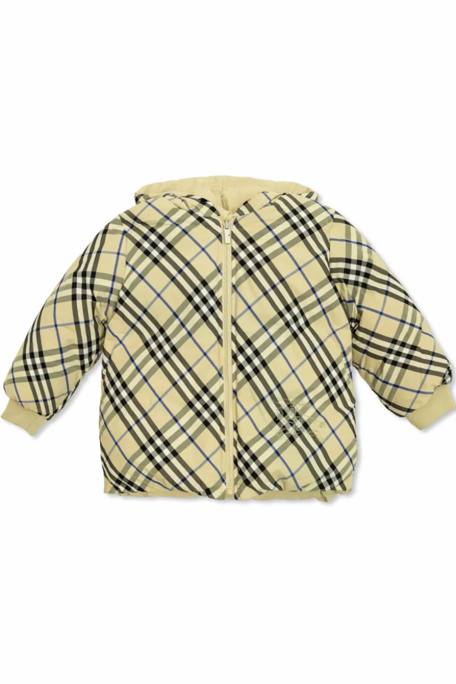 Burberry Kids beżowy Dwustronna kurtka