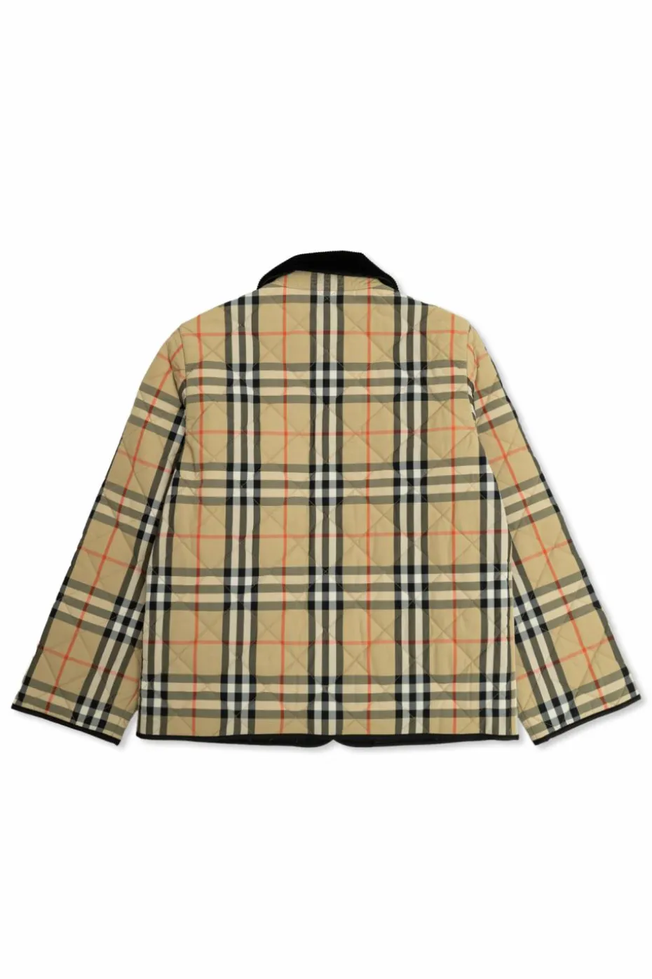Burberry Kids beżowy Kurtka ze wzorem w kratę